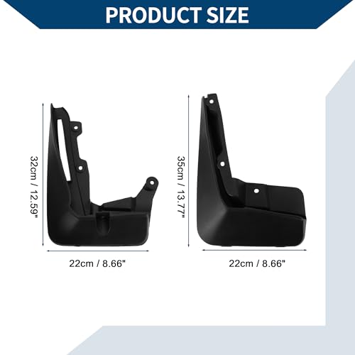 Image of Mud Flaps Splash Guards W /Mount Accessories for BMW 6 Series GT 2018-2023 Front and Rear Mud Guards 1 Set