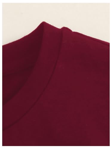 Milumia Girl Letter Print Crewneck Short Sleeve Tees Comfy Casual T-Shirts3