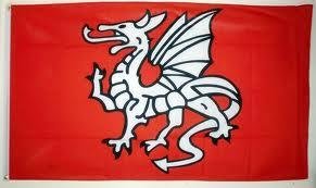 5ft x 3ft England Pendragon Material Flag