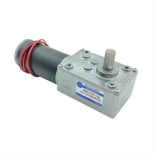 Moteur avec turbo worm gearbox synchrone à couple élevé 12V