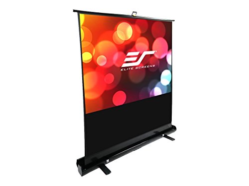 Image of Elite Screens ezCinema Plus Series, 74-inch Diagonal 16:9, Floor Pull Up Portable Projection Screen, Model: F74XWH1