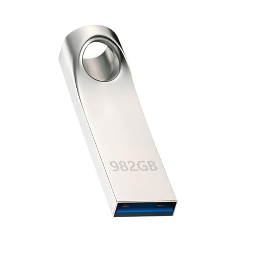 Memoria USB 982GB USB 3.0 Pendrive Alta Velocidad Memoria Flash 982GB Impermeable Memory Stick con Llavero para PC,Ordenador,Portátil,Automóvil,TV