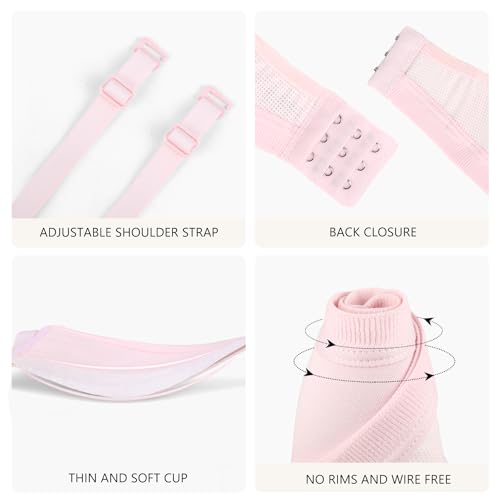 Phennie's Young Girl's Crop Bras Teen Wirefree Thin Cups Breathable Bra Cotton Brassiere3