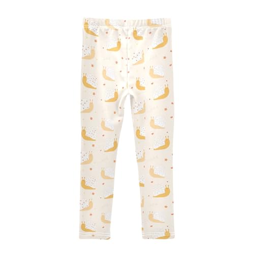 Girls Leggings Cute Smiling Snails Toddler Girls Clothes Leggings for Girls Toddler Girls Leggings 3-4T2
