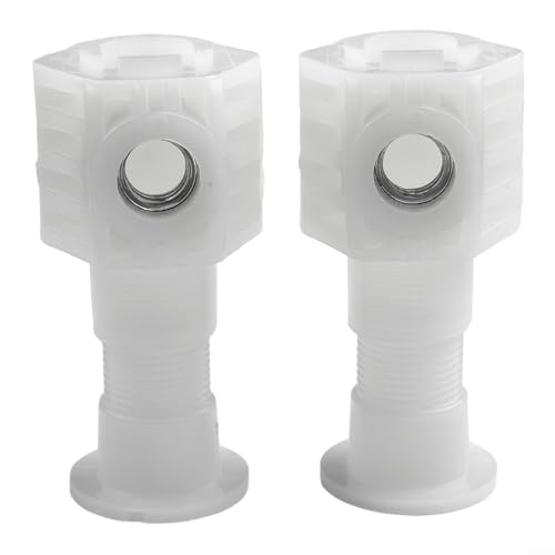 Verzinktes Befestigungsschrauben-Set in Paaren, Wandmontage, WC-Befestigungen, Wandmontage, WC-Befestigungsschraube, Hardware-Aufsätze, Ersatz-Set, Werkzeugteile (weiß)