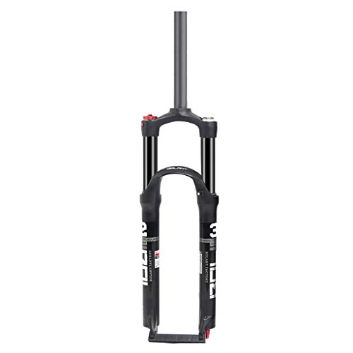 Sistema neumático de 26' 27,5' y 29' con Recorrido de 120 mm Columna de Freno de Disco PM y Hebilla de fijación de latiguillo de Freno - Negro/Rojo (B 26 Pulgadas)