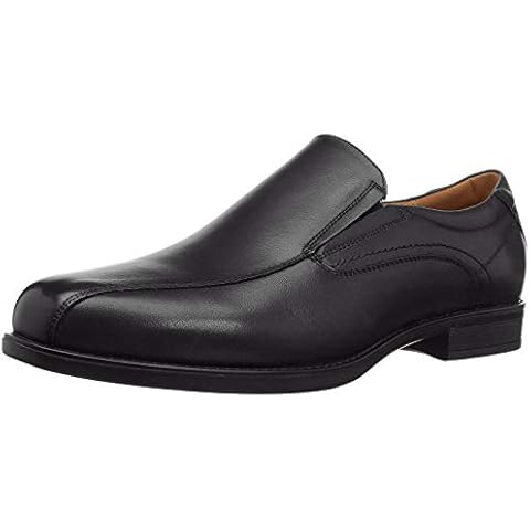 Florsheim mens Medfield Bike Toe Slip Loafer Dress Shoe, Black, 9.5 US Cover
