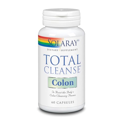 Image of SOLARAY Total Cleanse Colon Dietary Supplement - Herbal Blend with Magnesium & Botanical Ingredients - 60 Capsules