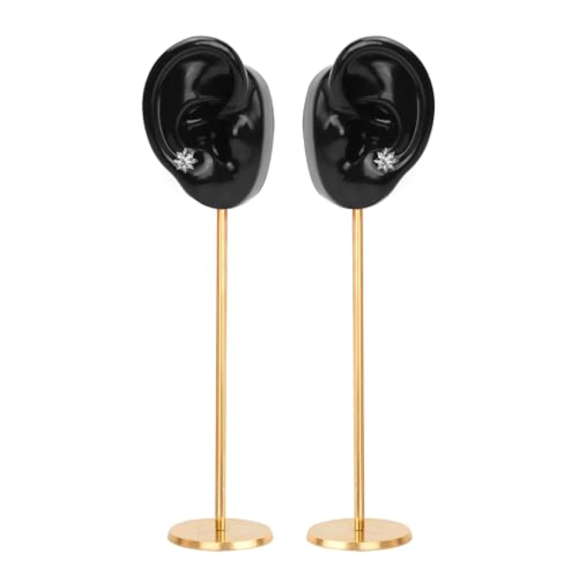 Ear Shaped Piercing Stud Holder Earring Display Stand, Copper