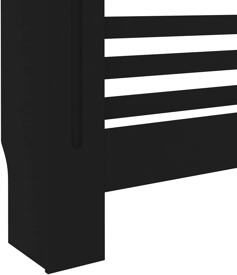 Radiator Cover Black 67.7"x7.5"x31.9" MDF,Heating Radiator Accessories-31.24lbs