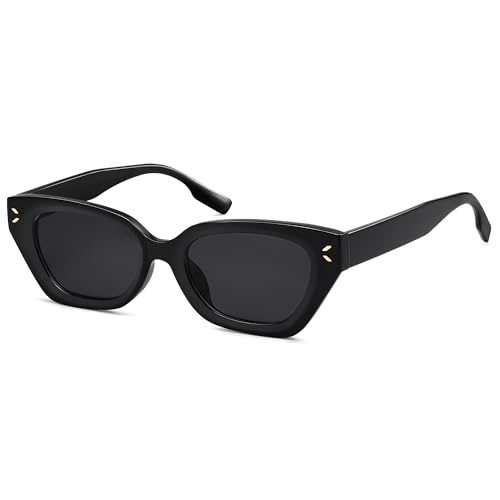 AMOMOA Sunglasses for Women Trendy Cateye Polarized Fashion Cute Cat Eye UV400 Sunnies AM6640