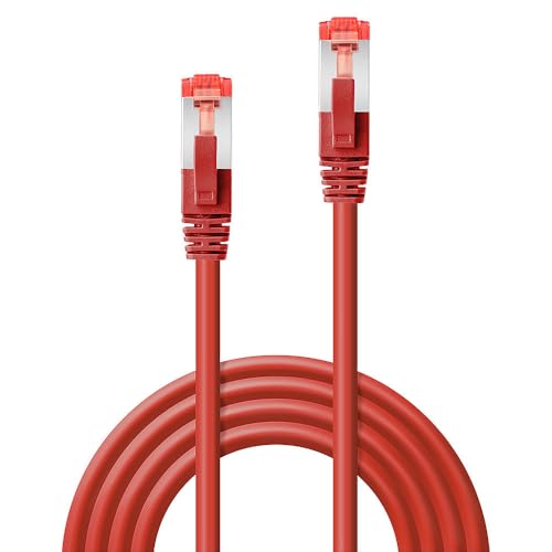 LINDY Câble réseau Cat.6 S/FTP, cuivre, 250MHz, Rouge, 7,5m