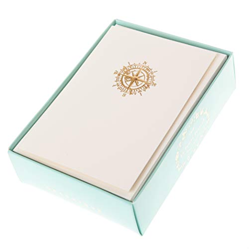 Image of Graphique Box of Cards, Nautica - Includes 10 Cards with Matching Envelopes and Storage Box, Cute Stationery Made of Durable Heavy Cardstock, Cards Measure 3.25 inch x 4.75 inch, Lpp Nautica (L1541CB)