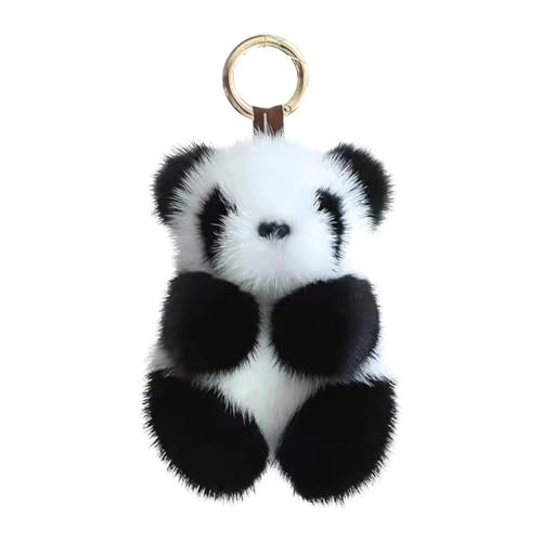 Auroriel Llavero de Panda de Peluche, Lindo llavero de Cartoon, Panda suave, llavero de peluche, bolso, billetera, regalo para mujeres, hombres, niños, decoración, acceso