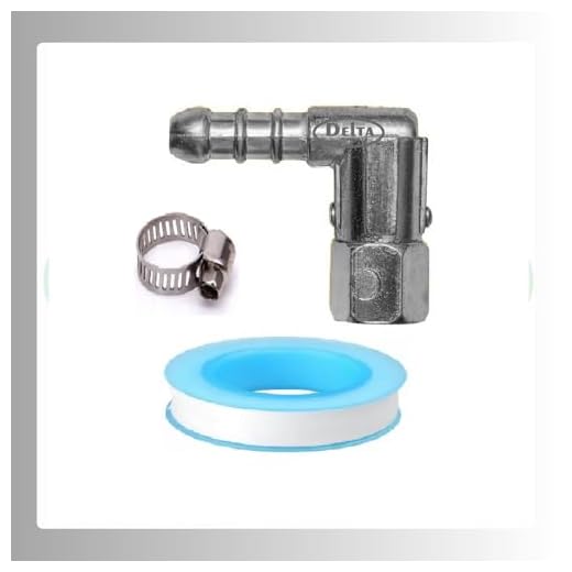 DELTA Gas Stove Replacement Parts | 360° Rotating Zink Casted Gas Nozzle for Easy Connection from Any Direction Thread Size 10MM BSPx10 MM Nozzle with Sealing Tape and Hose Pipe Clamp (Znk Nzl 10 MM)