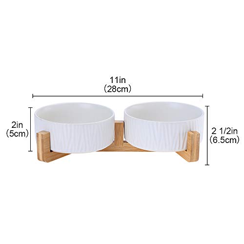 Bianco Ceramica Ciotole per Cani Gatti Ciotola