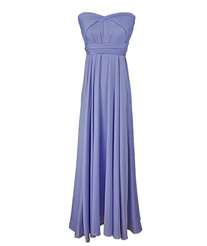 Image of Sexyshine Women's Backless Gown Dress Convertible Multi-Way Wrap Halter Cocktail Dress Bandage Bridesmaid Long Dresses