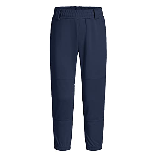QBK Youth Toddler Baseball Pants Softball Pants Kids Tee Ball Pants for Boy Girl 2T-17YearsNavy 14-15 Years