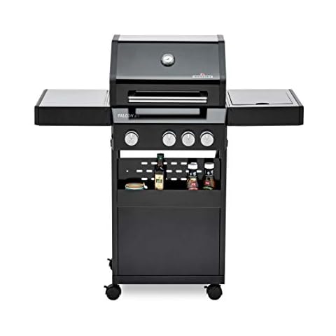 GRANDSTATE 3-Brenner Gasgrill FALCON 311 mit Infrarotbrenner, Seitenkocher Cover