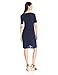 Star Vixen Women's Elbow Sleeve Side Rouch Skater-Waist Seam Short Dress