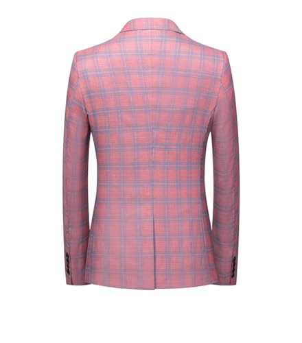 Men Classic Contrast Color Plaid Blazers Mens Casual Business Suit Jacket Plus-Size Coats2