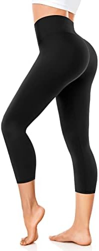 FuelMeFoot 3/4 Leggings Damen High Waist | Capri Leggins Blickdicht für Sport Yoga Gym