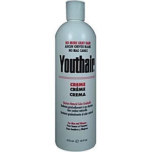 YOUTHAIR Creme for Men and Women with Hair Conditioner & Groomer Restore Natural Color Gradually 16oz/473ml by Youthair