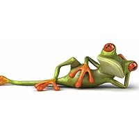 Generic Frog Lying Down 3D Decal Sticker