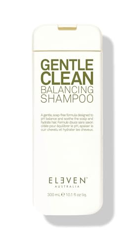 ELEVEN AUSTRALIA Gentle Clean Balancing Shampoo - Mild Daily Sulfate Free Shampoo for All Hair Types Removes Buildup Lightweight & Moisturizing Hydrating Formula for Men & Women - 10.1 fl oz