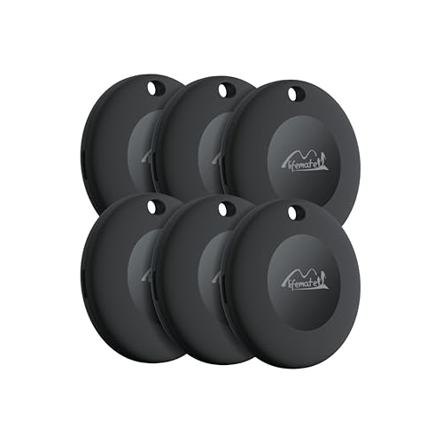 Lifemate Life Tag localizador de chaves, Air Tracker Tag compatível com Apple Onde está? App Airtag (apenas iOS), rastreador de bagagem, malas, malas e chaves de 6 unidades