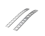 Yutrax® 90” Folding Arched Ramps, High-Strength Extruded Aluminum, 1500 lb. Load Capacity, Arched Design, Folds for Transport, ATV/Golf Cart/Riding Lawn Mower Loading, Pair, YR401