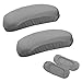 1Pair Armrest Chair Covers, Stretch Computer Chair Slipcover Soft Desk Chairs Arm Cover Furniture Protector for Office, Desk, Gaming Chairs(Grey)