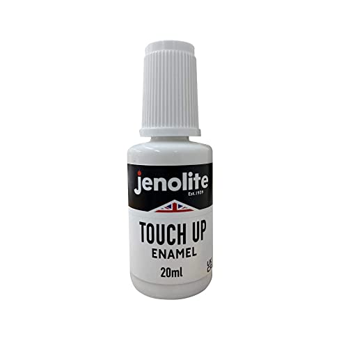 JENOLITE Réparation et retouche émail éclats et rayures - Blanc - 20ml (masquer éclats et rayures sur lavabos et baignoires)