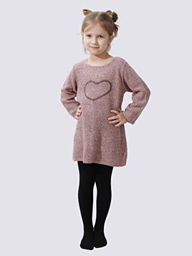 Image of Paralinda Girls' Cotton Tights - Toddler Cable Knit Footed Tights