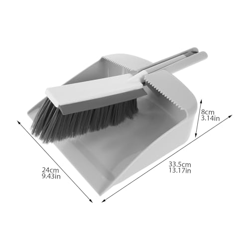FIXOSHEE Mini Kehrschaufel und Besen Set aus Robustem Kunststoff Tragbar und Leicht für Desktop Auto Fenster und Büro Kratzfrei und Verschleißfest für Präzise Reinigung Kleiner Bereiche – Bild 3