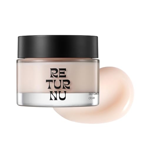 RETURNU Deep Comfort Cream, Moisturizing Face Cream with Birch Sap & 5% Panthenol, Instantly Hydrating & Soothing Barrier Repair, Vegan Korean Skincare (1.69 fl. oz)