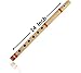 14 Inch Authentic Indian Wooden Bamboo Flute in 'B' Key Fipple Woodwind Musical Instrument Recorder Traditional Bansuri Handcrafted Novelty Decoratives & Collectibles
