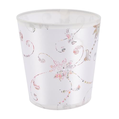 HOMSFOU Delicada pantalla decorativa para dormitorio, sala de estar, cubierta de luz suave con tela y material de hierro, fácil de instalar, accesorio ligero para mesita de noche, lámparas de pie