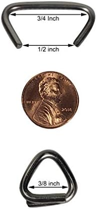 3/4 Stainless Steel Hog Rings - Made in the USA (100 Count bag-4oz)