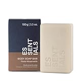 MÜHLE ESSENTIALS Körperseife - 100 g feste Seife für alle Hauttypen, vegan, unisex - schwarze...