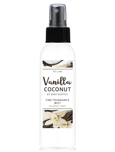 Body Exotics Vanilla Coconut Alcohol-Free Perfume Fine Fragrance Mist An Irresistible Blend Of Madagascar Vanilla Bean, Cashmere Vanilla, Caribbean Coconut & Vanilla Musk #TOP17