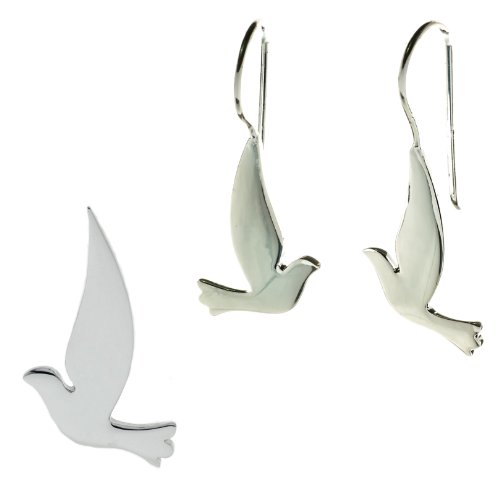 Bella Carina Damen Set Ohrringe und Anhänger Friedenstaube. 925 Sterling Silber Cover