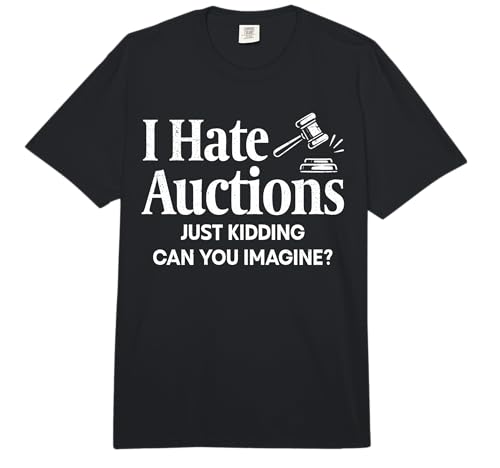 Auction Funny Auctioneer Comfort Colors Adult Heavyweight T-Shirt
