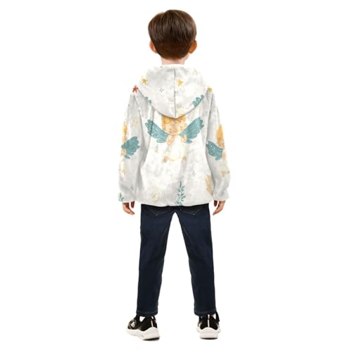 Little Angel Girls Fleece Jacket Girls Fall Jacket Girls Zip Up Hoodie Girls Sherpa Jacket 2-10T4