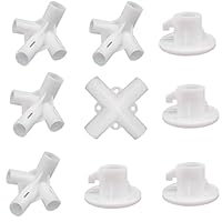 Pavillonverbinder, Pavillon-Ersatzteile, Befestigungen Pavillon-Verbindungsstücke, CuiCanfla 9 Stück Ersatzteil-Set für Zelt, inkl, Pavillon, Markise, Kunststoff-Eckverbinder