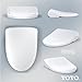 TOTO SW4724AT40#01 WASHLET+ Electronic Bidet Toilet Seat, Elongated, Cotton White