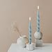 Gedengni Blue Candlesticks Spiral Taper Candle - Set of 2 Cute Candle Sticks 10 Inch Long Tapered Candles Twisted Candlestick for Anthropologie Home Dinner Decor Wedding (1D-Blue)
