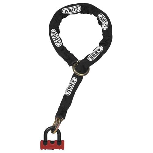 ABUS Combinación de candado y Cadena   Granit Power XS 67/105HB50 + 10KS120 Bucle Negro   Candado de Moto con Nivel de Seguridad 16   Rojo