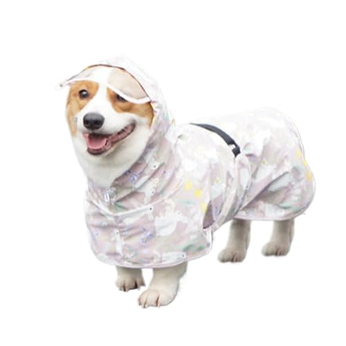 犬 レインコート 防水 犬カッパ 可愛い フード付き 快適 軽量 汚れ防止 犬服 通気性 ペットレインコート 携帯便利 小中大型犬 雨具 カッパ 防塵 散歩 着脱簡単 耐久性 梅雨対策