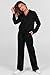 PRETTYGARDEN Women's 2025 Fall Lounge Sets Casual Half Zip Sweatshirt and Wide Leg Pants 2 Piece Outfits Sweatsuit (Black,Medium)